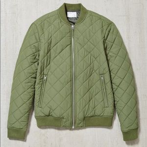 UO Your Neighbors Quilted Bomber Jacket